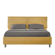 Letto Matrimoniale 160x200 cm con Rete e Contenitore Mados Ocra