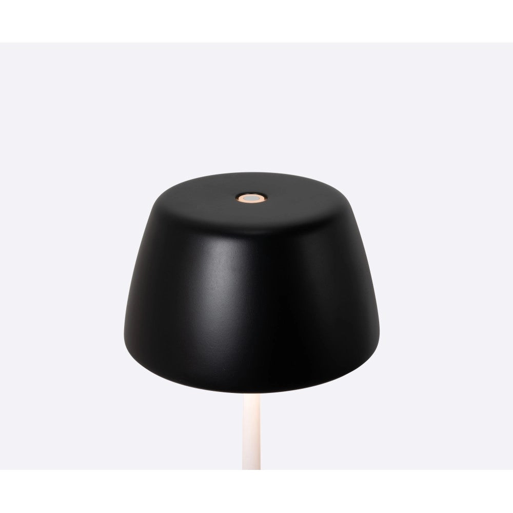 Lampada Smart Trilli Wi-Fi Zafferano - Led Ricaricabile, Touch, App Wi-Fi, Ceramica Decorata Bianca e Nera