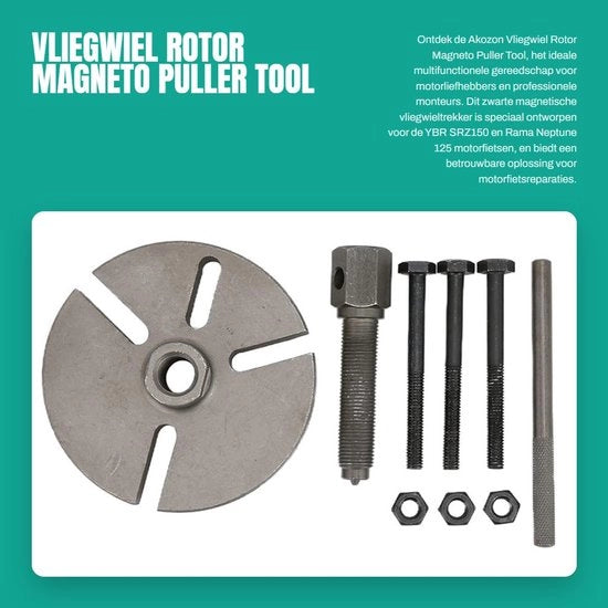 Tirapoli Magnetico Multifunzionale per Motocicletta - Rotor - Dynamo - Adatto per YBR/SRZ150/Neptune 125 - Rimozione senza Danno