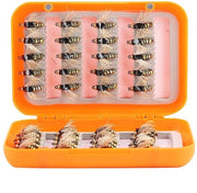 Kit di Volo per Pesca aeree 40 pezzi - Volo per Pesca aeree Realistici - Materiale per Volo per Pesca aeree - Leggero - Sostenibile - Scatola 11,5 x 7,5 x 2,5 cm - Kit di Volo per Pesca aeree