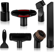 Set di 7 Accessori per Aspirapolvere Universali - 2-in-1 Testa di Aspira - Accessori per Aspirapolvere con Testa di Aspira Lunga - 32-35 mm - Per Tutti gli Aspirapolvere