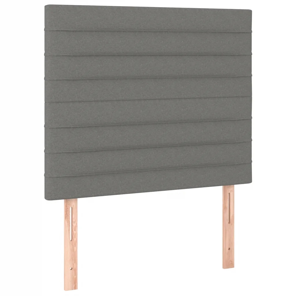 Giroletto a Molle con Materasso Grigio Scuro 120x200 cm Tessuto 3137222