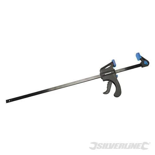 Morsetti rapidi stringenti a una mano 4 lunghezze Silverline - 600 mm