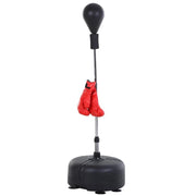 PUNCHING BALL SACCO BOXE DA TERRA CON GUANTONI INCLUSI ALTEZZA REGOLABILE