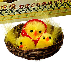 Set 24 Chioccia con Pulcino H 6 cm