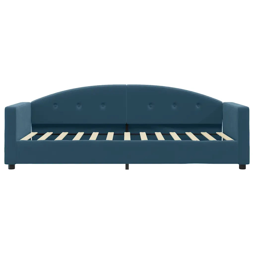 Divano Letto con Materasso Blu 80x200 cm in Velluto 3197269