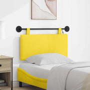 Testiera sospesa Con luce LED Giallo Chiaro Tessuto in Cords