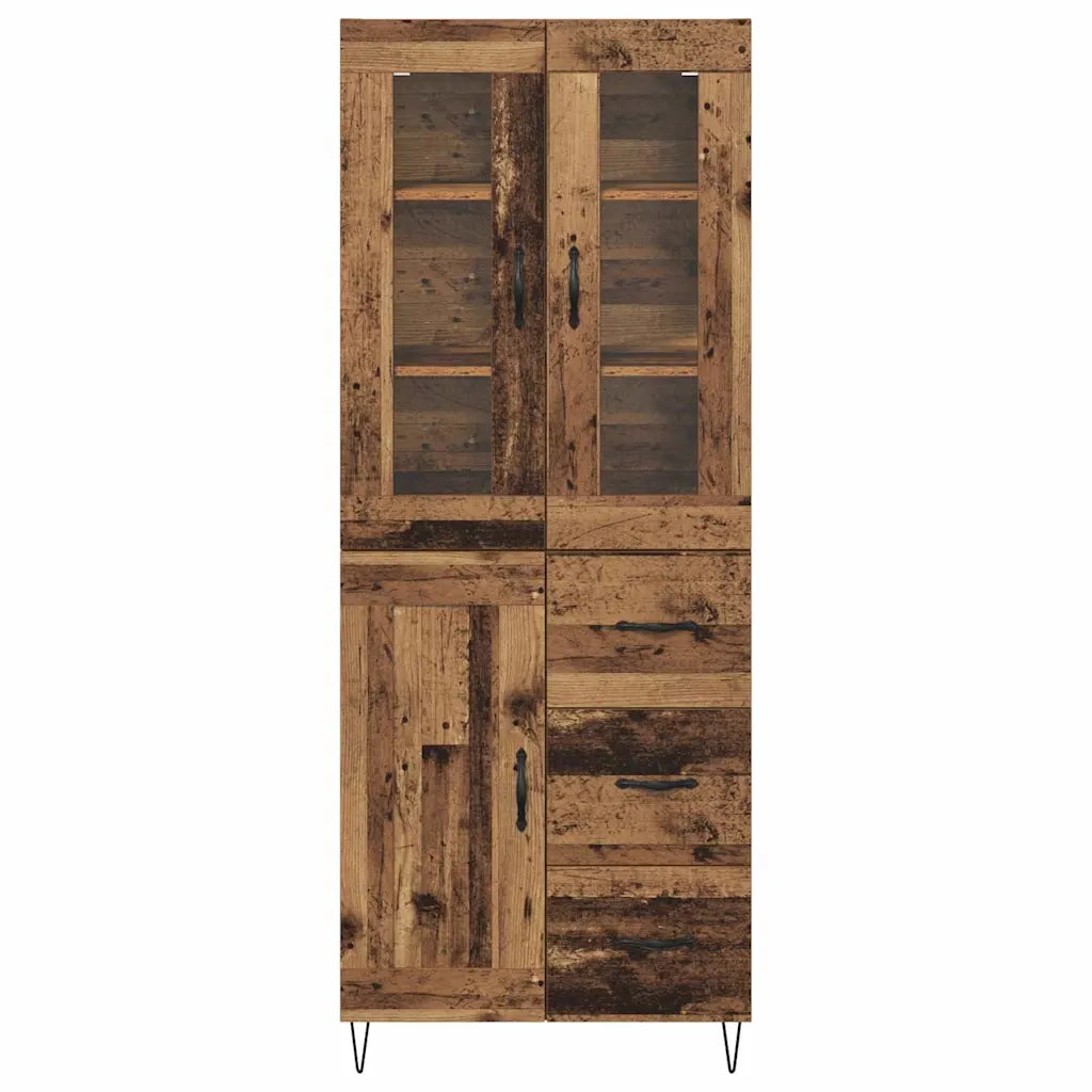 Credenza | Madia | Buffet da pranzo | Armadio da pranzo Legno vecchio 69,5 x 34 x 90 cm Legno multistrato