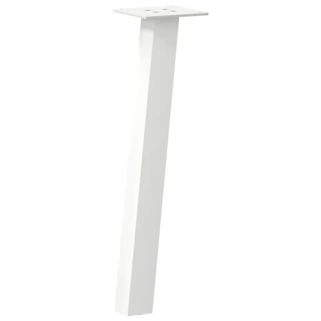 Gambe per tavolino da caffè 4 pz Bianche 42 cm Acciaio 4012489