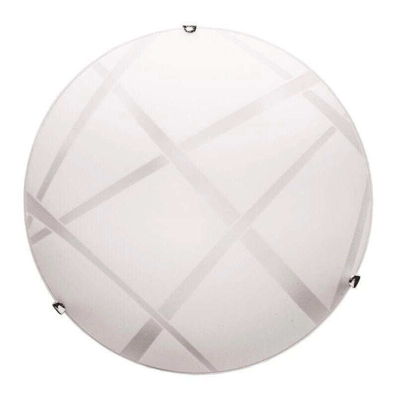 DARIO LAMPADA PLAFONIERA DA SOFFITTO E27 2 LUCI 40CM BIANCA