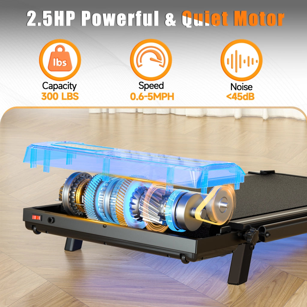 Tapis roulant 3 in 1, tappeto da camminata compatto da 1 a 8 km/h per casa e ufficio con display LED e regolazione dell'inclinazione