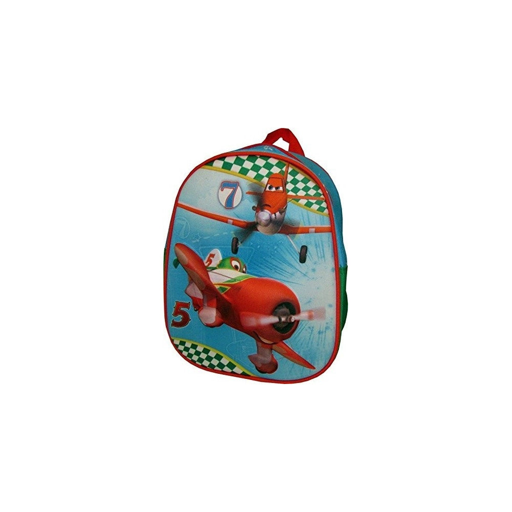 Trade Shop - Zainetto Planes Stampa Rilievo 3d Aeroplano Bambini Scuola Asilo Elementari -