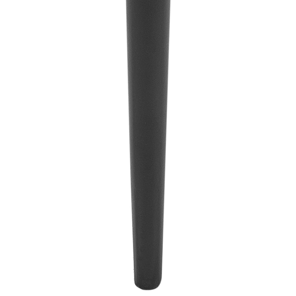Set di 2 sedie da pranzo in tessuto beige chiaro imbottito con gambe nere Stile retrò Mobili per il soggiorno