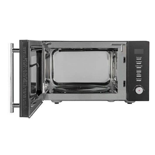 SOGO Forno a Microonde Digitale 25L – Grill, Convezione, 1400W, Timer 95 Min, Display LED, Scongelamento, 10 Livelli di Cottura, Acciaio Inox