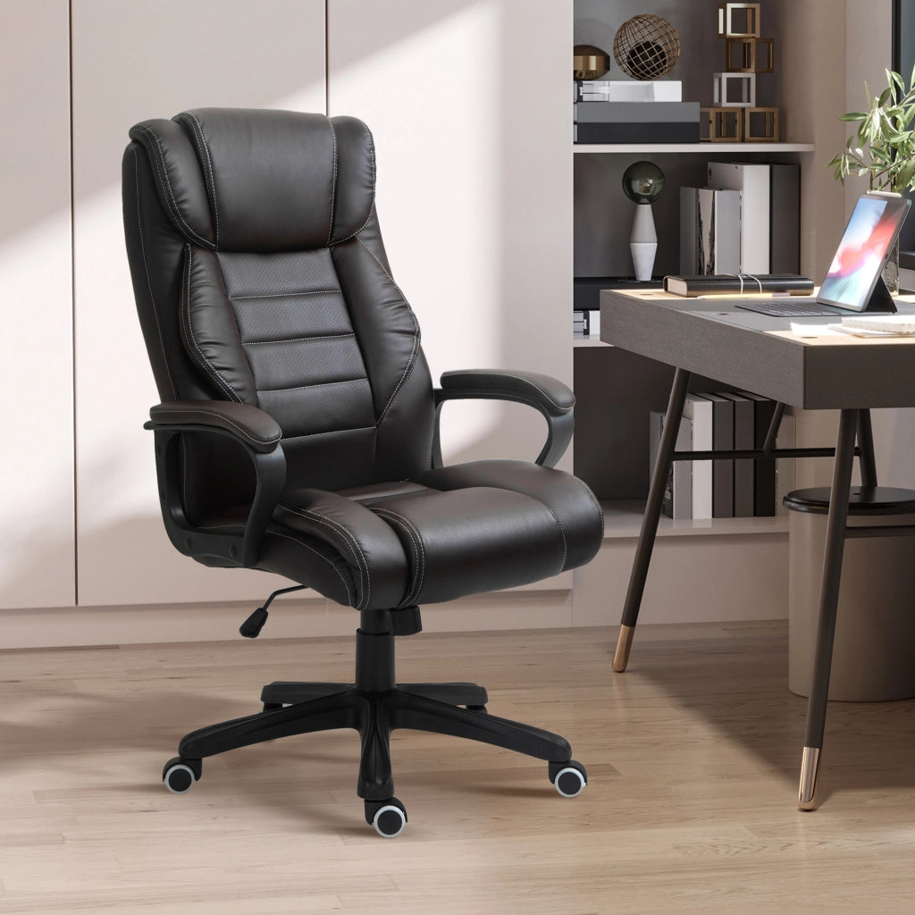 Sedia da ufficio ergonomica con massaggio e schienale regolabile ¨C zephmum ¨C marrone