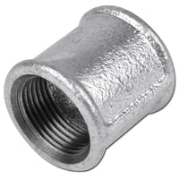 Manicotto in ghisa zincato da 1" ff per idraulica acqua gas