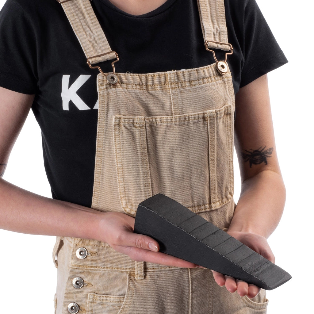 Cuneo forgiato KADAX per spaccare la legna, spaccare la legna da ardere, spaccalegna in acciaio resistente da 3 kg