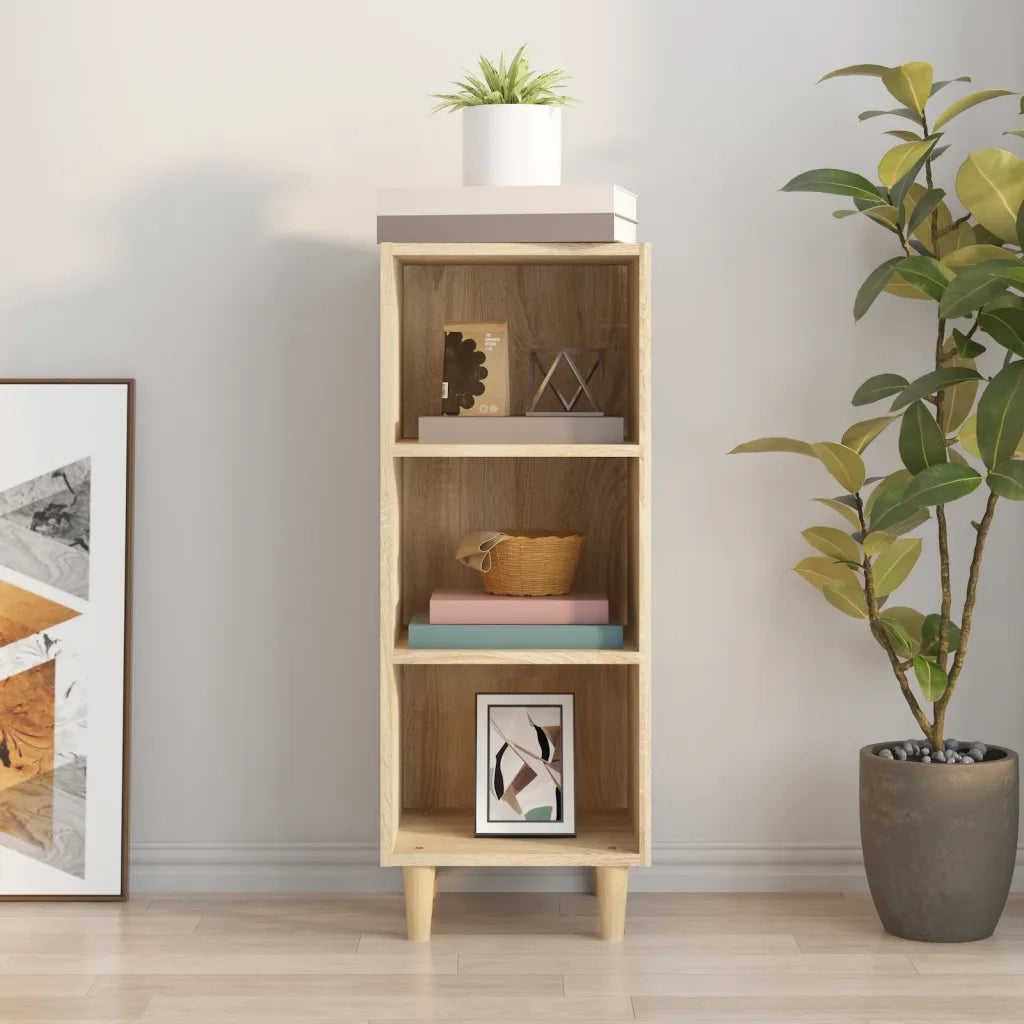 Credenza Rovere Sonoma 34,5x32,5x90 cm in Legno Multistrato 812378