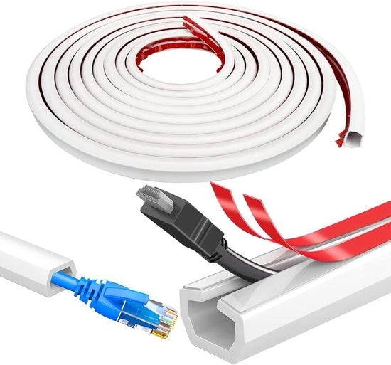 Pavimento per cavi 6m x 25cm largo ponte per cavi autofissante - copertura per pavimento flessibile in PVC - protezione per cavi per filo elettrico magazzino casa