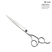 Forbice professionale per toelettatura dritta 18 cm denti di squalo