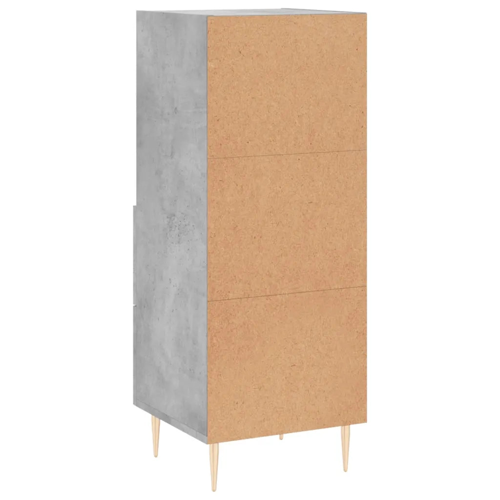 Credenza-Buffet-Armadio da cucina Grigio Cemento 34,5x34x90 cm in Legno Multistrato 630922