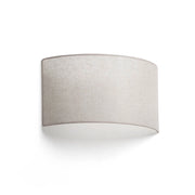 OTTON R Lampada da parete lino tondo horitzontal 2L
