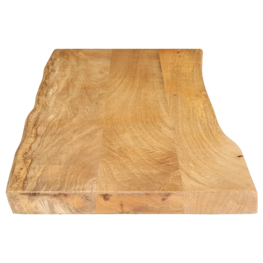 Piano Tavolo 140x40x3,8 cm Bordi Vivi in Legno Massello Mango 370735