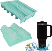 Forma per cubetti di ghiaccio in silicone per tazza da 100 ml - con coperchio - BPA-free - forma per cubetti di ghiaccio sicura - con coperchio - 100 ml