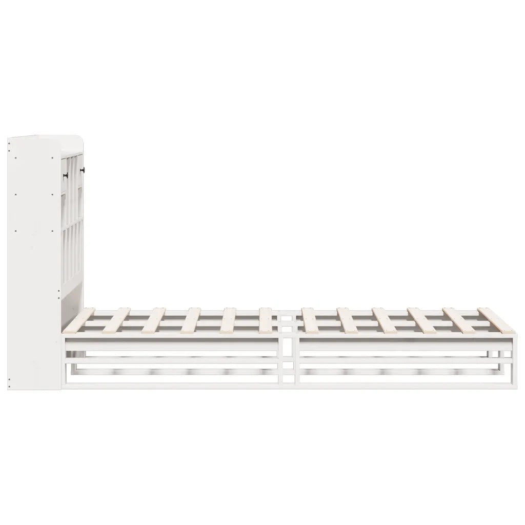 vidaXL Letto con Libreria senza Materasso 75x190 cm in Legno Pino