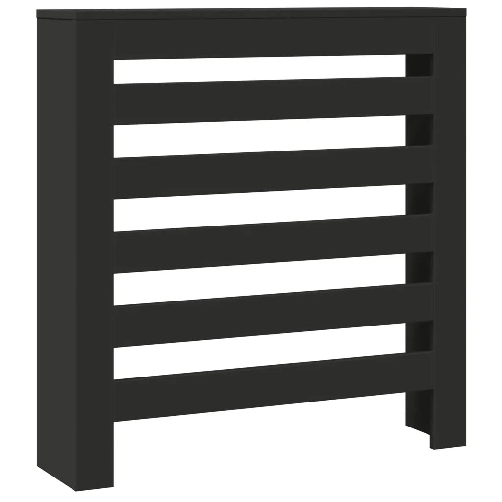 Copertura Termosifone Nera 78x20x82 cm Legno Multistrato 852682