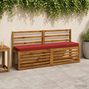 Cuscino per Panchina a 1 Pezzo VUGHT 100% Poliestere Rosso Vino 950702