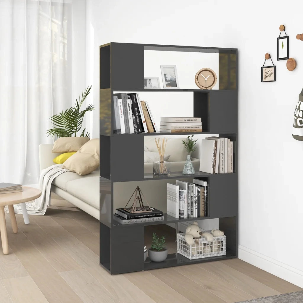 Libreria/Divisorio Grigio Lucido in Legno Multistrato cod mxl 9325