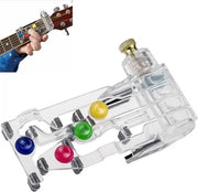Strumento di apprendimento per accordi per chitarristi principianti, sistema di studio e apprendimento per chitarristi inizianti, tuner per chitarra e ausilio per le dita.
