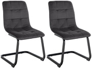 2er Set Esszimmerstuhl Vermont Samt