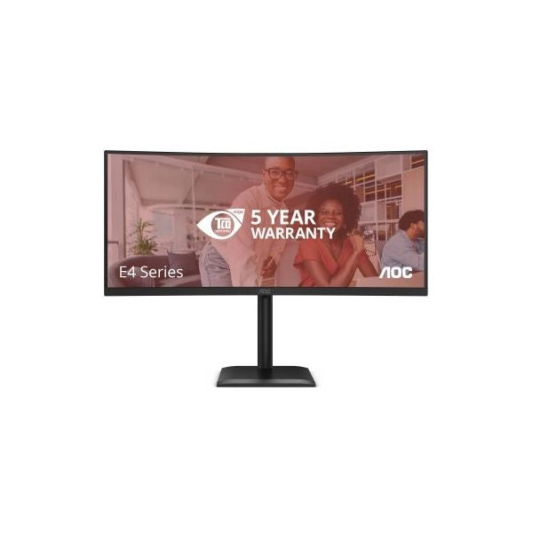 Monitor aoc lcd curved va 120hz led 34 wide cu34e4cv 4ms qhd 3500:1 reg.alt. black 2xhdmi dp hub usb lan vesa gar. 5 fino:31/10