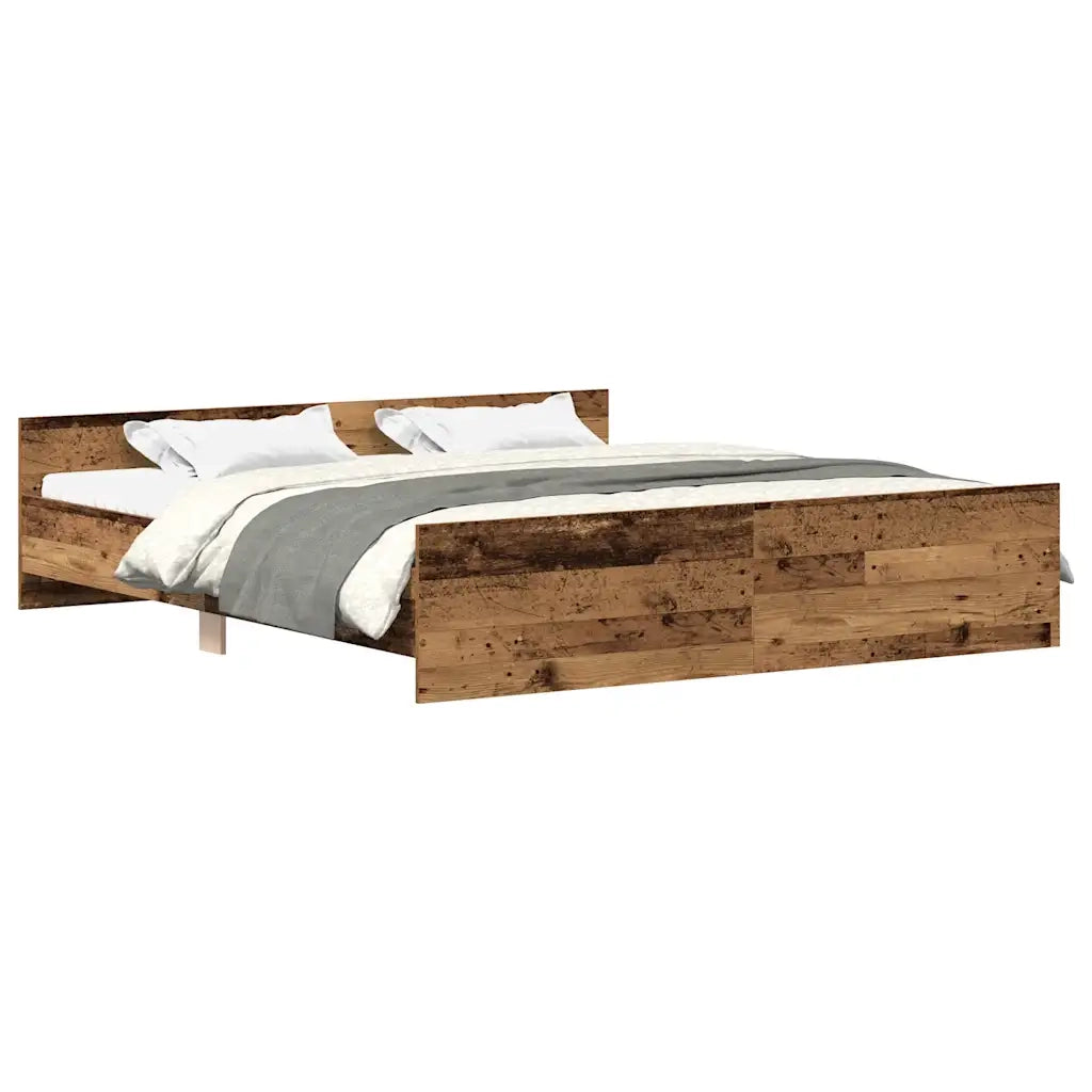 Giroletto senza Materasso Legno Antico 180x200 cm in Truciolato