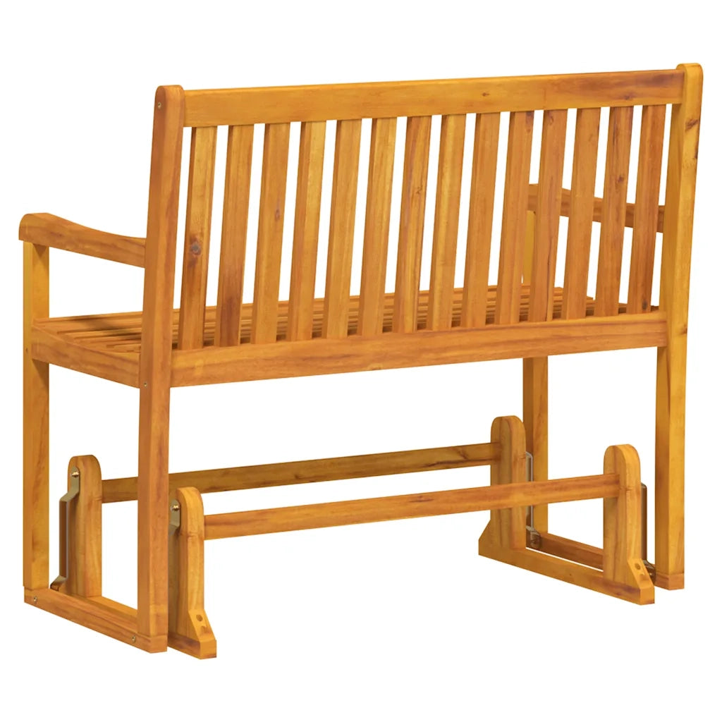 Panchina da Giardino | Panca da Giardino a Dondolo 110 cm Legno Massello d'Acacia