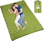 Matrimoniale aria compressa - 2 persone - 10 cm spessore - per campeggiare - forte sostegno - materasso per tenda - pompa integrata - leggero - materasso gonfiabile - per escursioni - per camminare