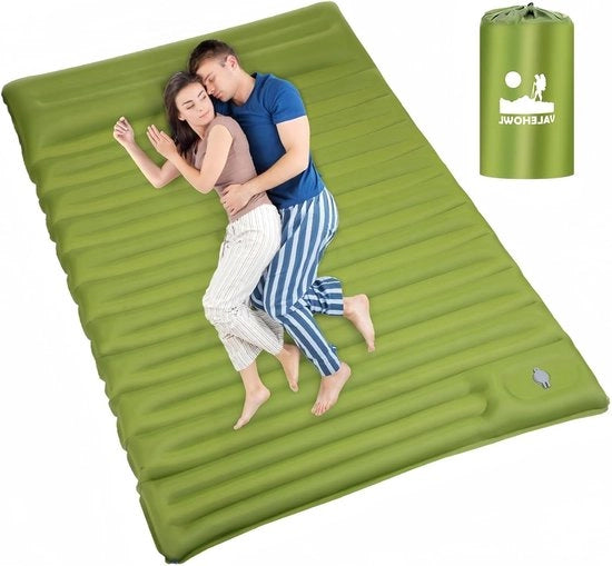 Matrimoniale aria compressa - 2 persone - 10 cm spessore - per campeggiare - forte sostegno - materasso per tenda - pompa integrata - leggero - materasso gonfiabile - per escursioni - per camminare