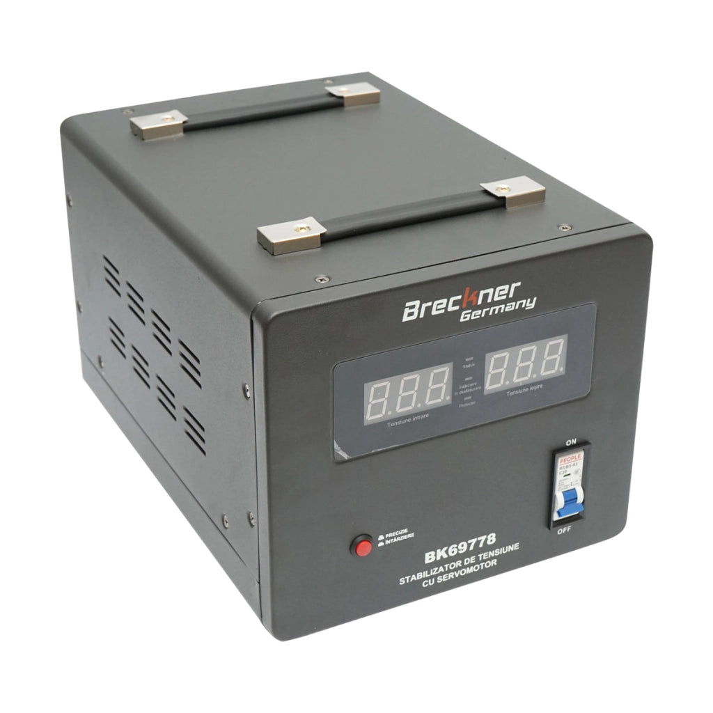 Stabilizzatore di tensione automatico 3000VA monofase con servomotore Breckner Germany