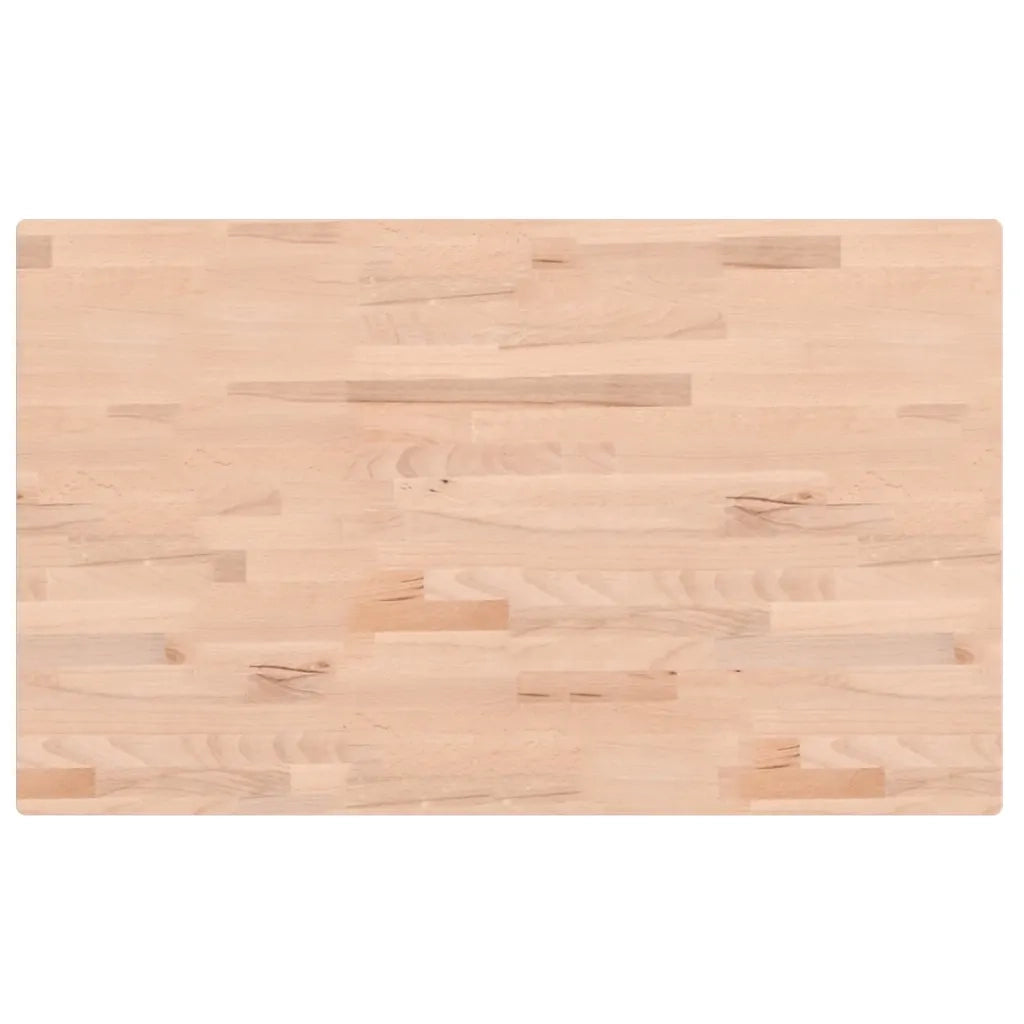 Piano Bagno 100x60x2,5 cm in Legno Massello di Faggiocod mxl 107797