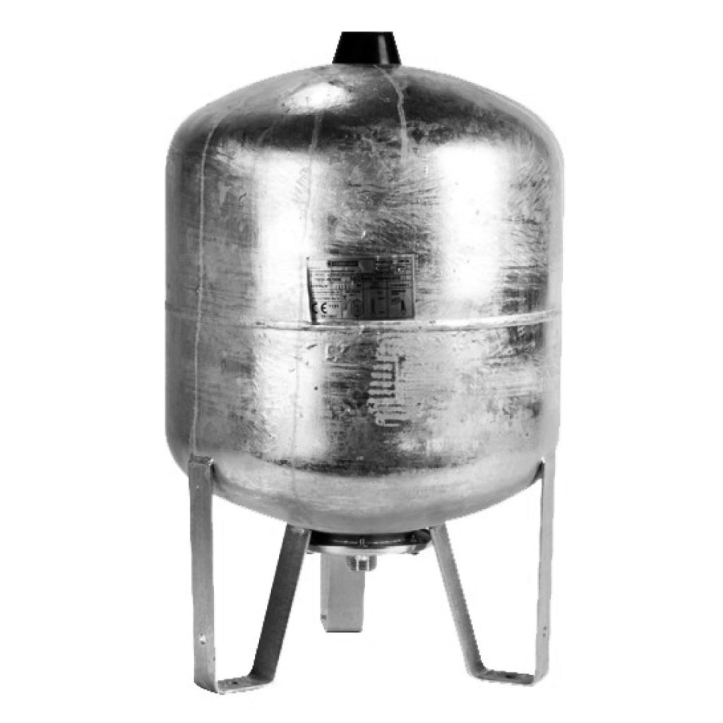 IDROSFERA IN ACCIAIO AL CARBONIO VERTICALE CON MEMBRANA INTERCAMBIABILE - LT 80 - 1G -10 BAR  - COR
