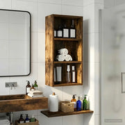 Armadio da bagno a muro Quercia Affumicata 30 x 16 x 62,5 cm