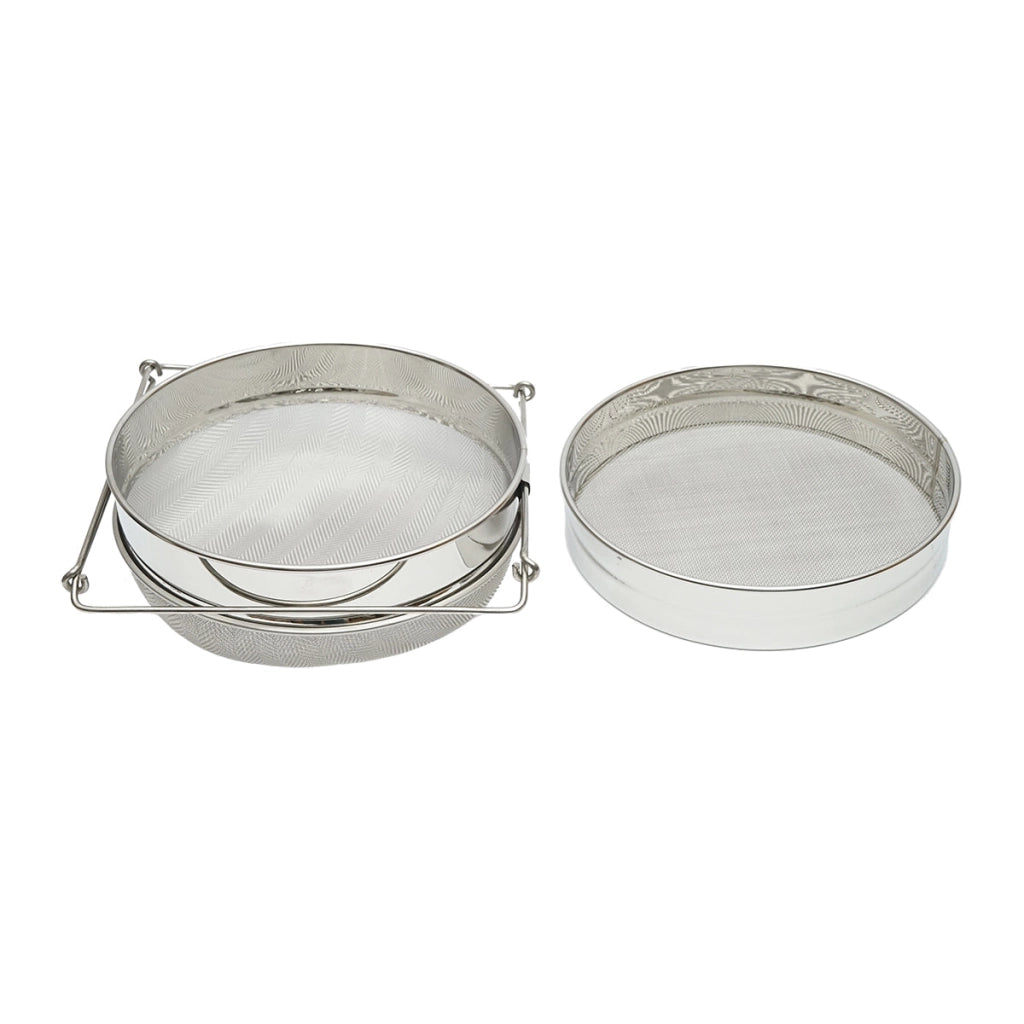 Setaccio doppio in acciaio inox per filtrare il miele, 235 mm