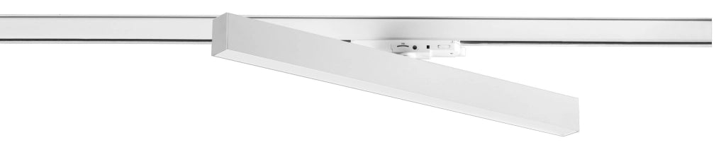 Reglette LED GFA 28W per Binario Trifase 3000K 2500lm Fascio 38° Alluminio Bianco Opaco - Gealuce