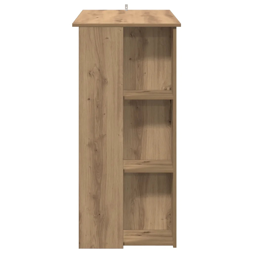 Tavolo Bar Ripiano Rovere Artigianale 102x50x103,5cm Truciolato
