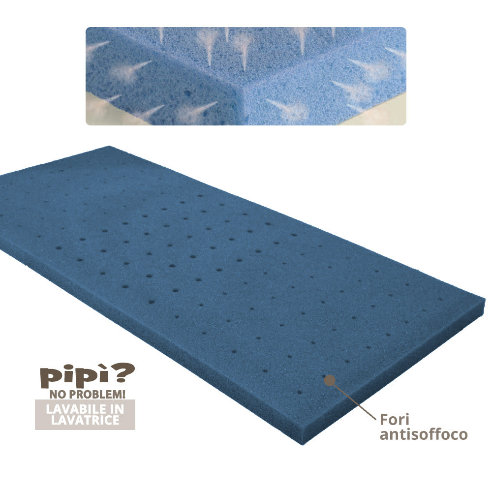 Topper per Culla 60x125 cm in Memory Dormidea Alba