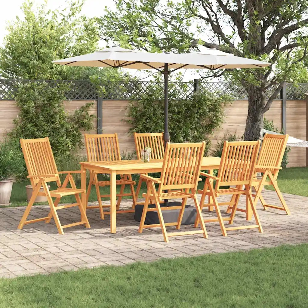 Set da Pranzo per Giardino 7 pcs Marrone 3375621