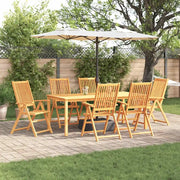 Set da Pranzo per Giardino 7 pcs Marrone 3375621