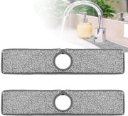 Assorbente per rubinetto - Mattoncino assorbente - Forte assorbimento - Grigio - Mat per doccetta - Ideale per cucina e bagno - 2 pezzi